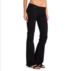 Paige Skyline Mid-Rise Boot Cut Jeans Black 32